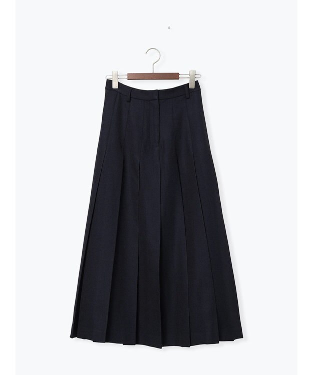 Te chichi チェックアソートロングプリーツスカート ネイビー