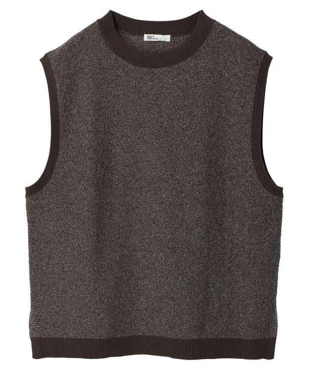 CRAFT STANDARD BOUTIQUE リンクス編みニットベスト Brown