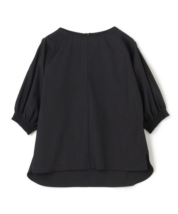 UNFILO イージーケア ドルマンブラウス ブラック