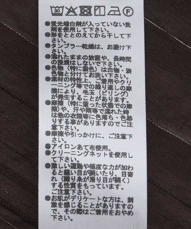 Green Parks ２ＷＡＹボウタイバルーンスリーブブラウス Brown