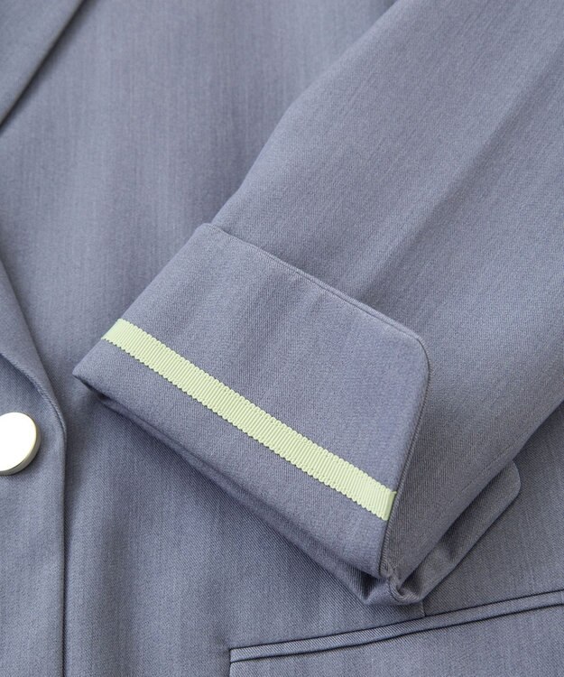 earth music&ecology ダブルテーラードジャケット 杢グレー