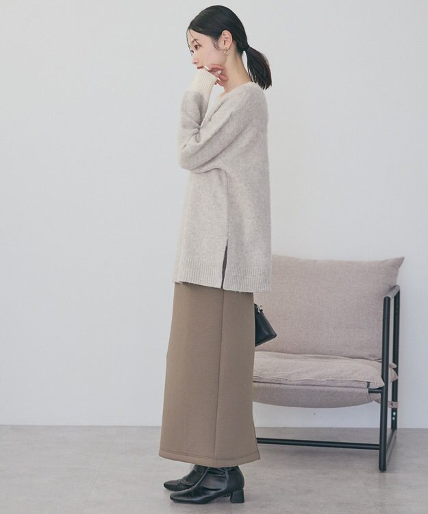 AMERICAN HOLIC ダンボールポンチスカート Gray Beige