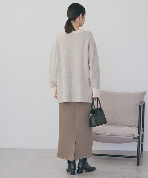 AMERICAN HOLIC ダンボールポンチスカート Gray Beige