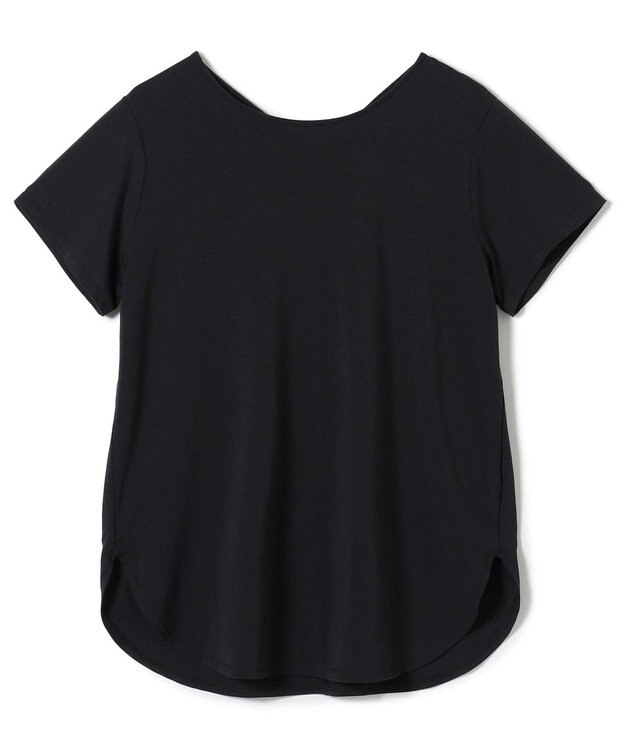 Chacott Chacott BALANCE バッククロスアクセントTシャツ ブラック