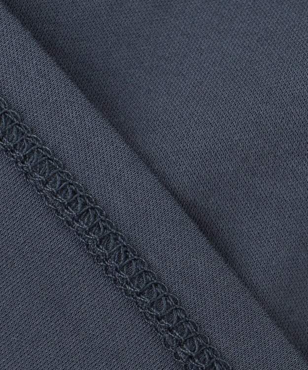 自由区 L 【カタログ掲載・洗える】エンブロイダリーコンビジャージ カットソー インク