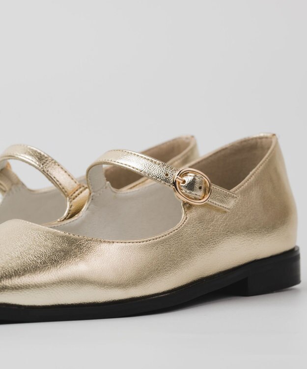 BONTRE 【PRECIEUX JOUET/プレシュウジュエ】セミワイドソールメリージェーン ゴールド