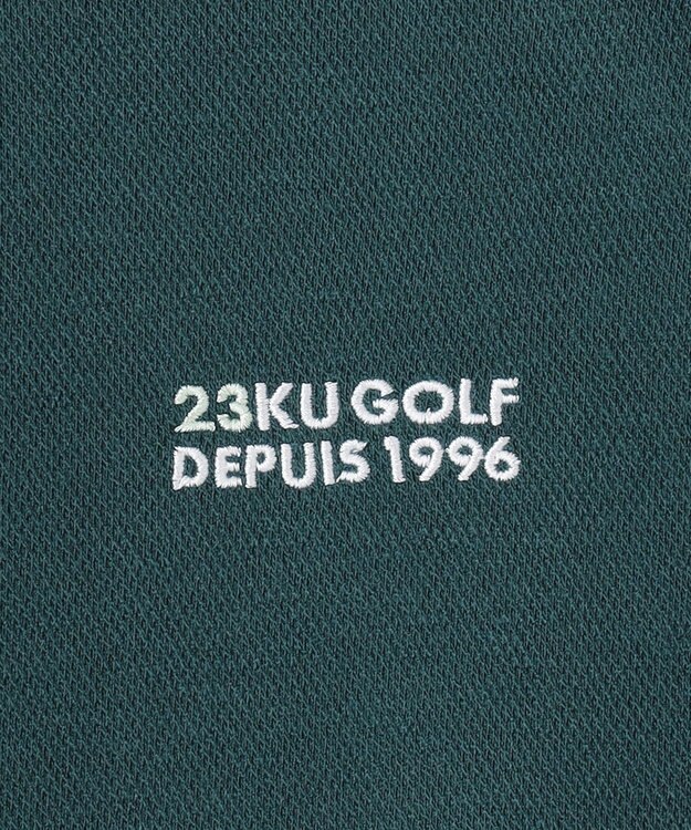 23区GOLF 【MEN】【吸湿発熱】グランサーモカノコ ポロシャツ ダークグリーン系