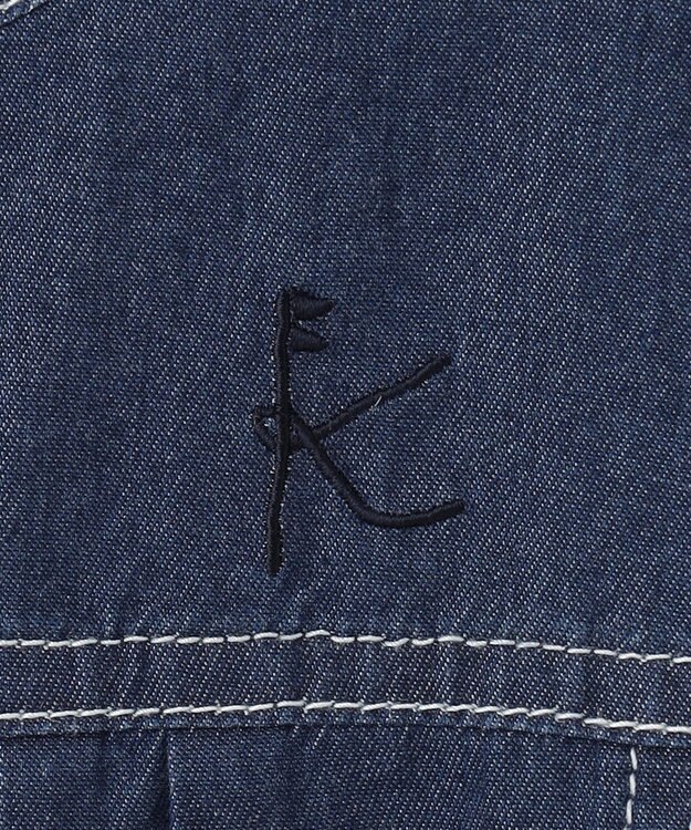 組曲 KIDS 【110-140㎝】ラウンドカラー デニムジャケット ネイビー系