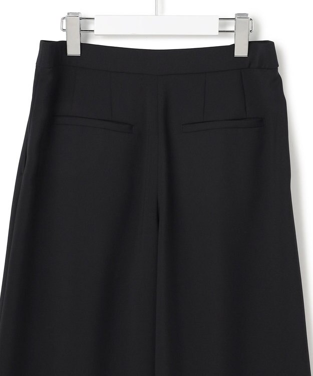 ICB 【先行予約】 ドレープツイル ボリュームワイドパンツ ブラック