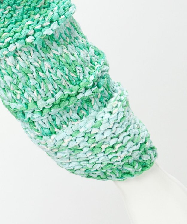 23区 【GOLD LABEL】ファンシーミックスハンドニット カーディガン グリーン系3