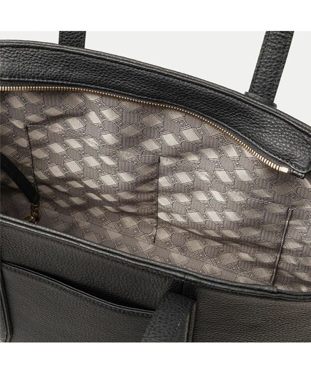 GOTAIRIKU 【ETIAM】シュリンク ファスナートートバッグ（S）《Flexi》 ブラック系