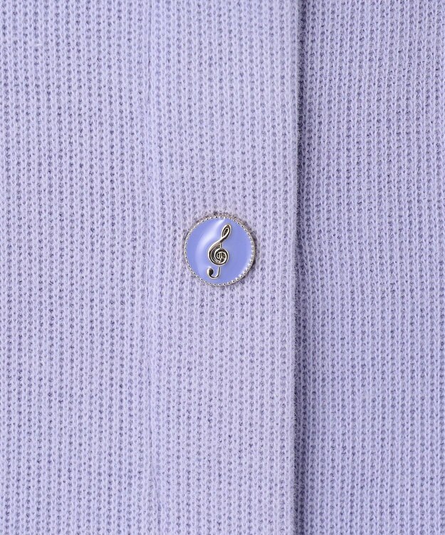 ANY KIDS 音符ボタンカーディガン ブルーラベンダー