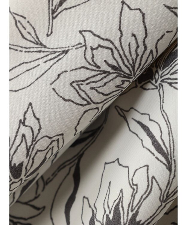 earth music&ecology リブドッキングフラワーワンピース Ivory