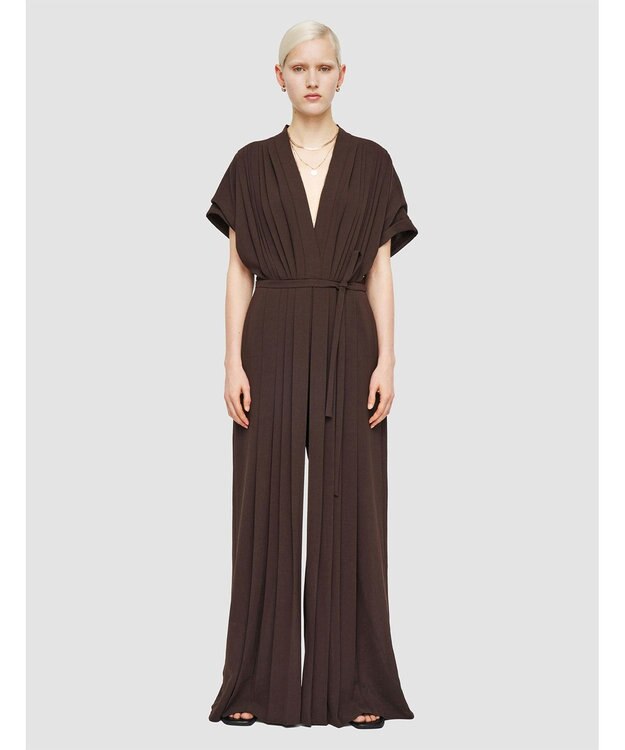 JOSEPH エアリープリッセ　ジャンプスーツ Ebony