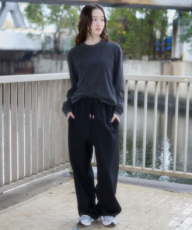 WEGO 【ユニセックス着用ITEM/MLサイズ展開】ワッフルT（LS） ブラックその他