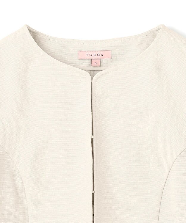 TOCCA 【消臭】BRIGHT LUMINOUS 半袖ジャケット ベージュ系