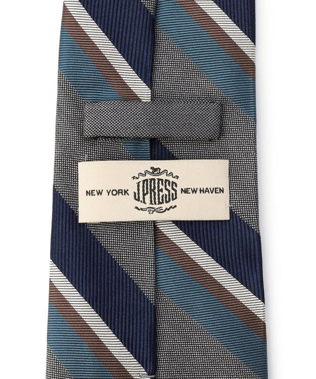 J.PRESS MEN 【STRUCTURE MIX COLLECTION】レジメンタル ネクタイ グレー系2