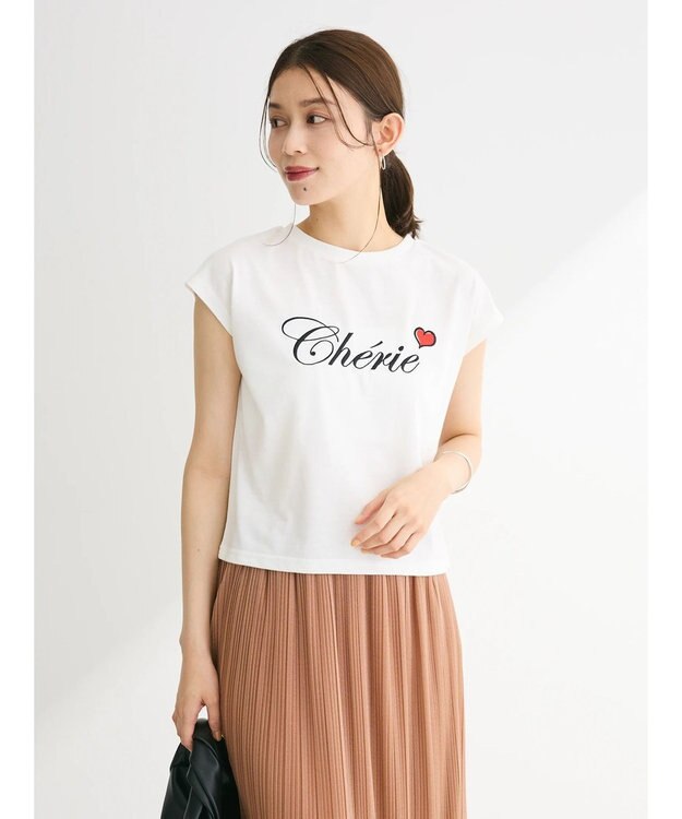 Green Parks ・ｓｗｉｎｇ　ｂｙ　ロゴ刺繍フレンチＴＥＥ