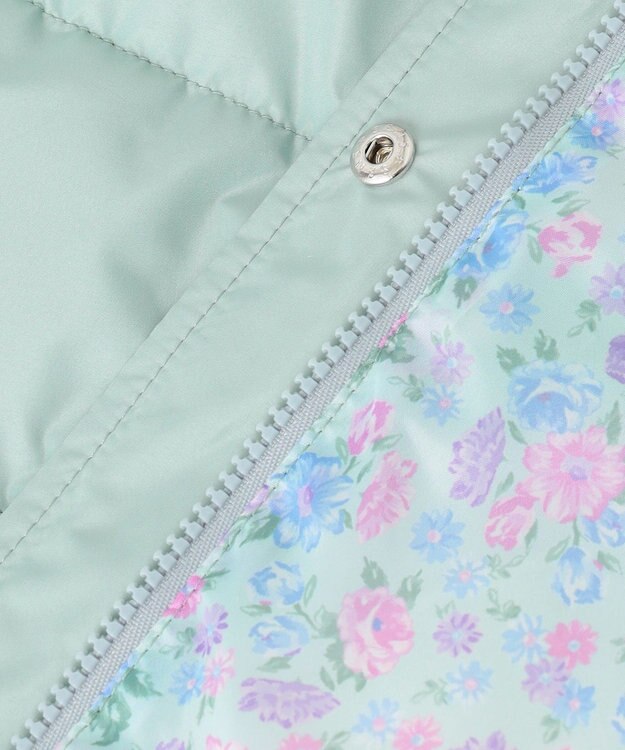 ANY KIDS 【洗濯機OK】中綿リボンコート ミント