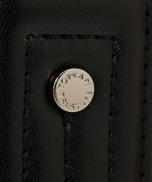 TOPKAPI 【TREASURE TOPKAPI】メタリック パデット ショルダー付 トートバッグ ブロンズ