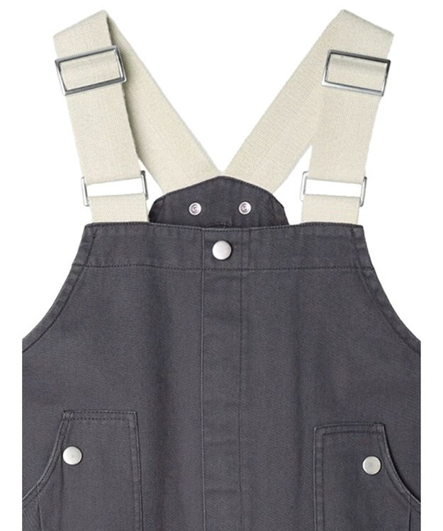 Green Parks ・ＳＵＧＡＲ　ＳＰＯＯＮ　ペインターサロペットスカート Charcoal Gray