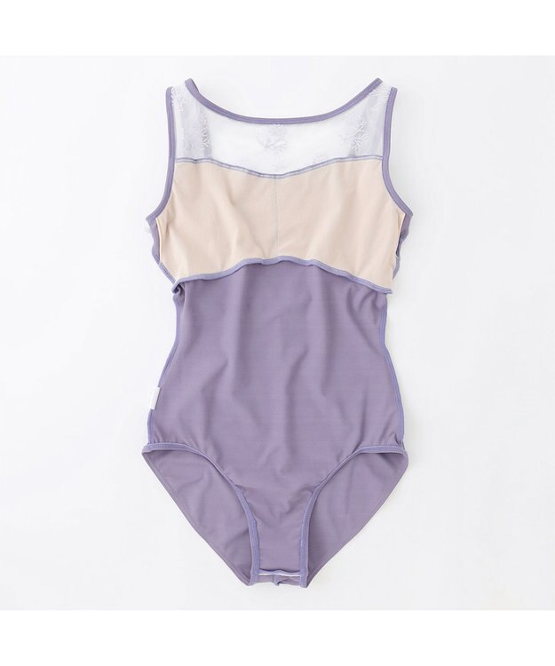 Chacott ノースリーブレオタード ヴァイオレット