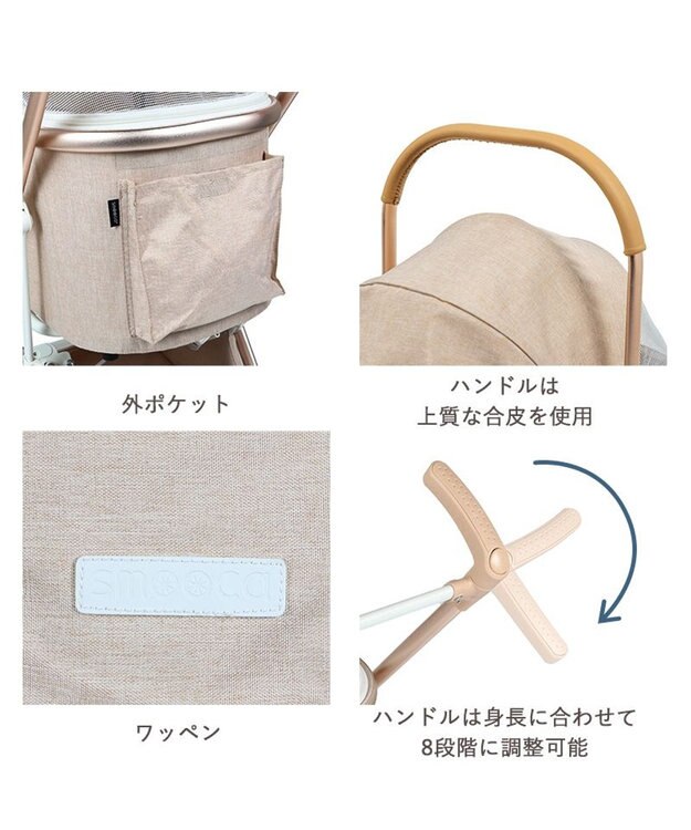 PET PARADISE smooca mini ペットカート 《グレー》 グレー