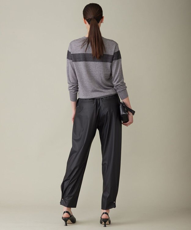 ICB L 【洗える】 レースコンビハイゲージ プルオーバー グレー系