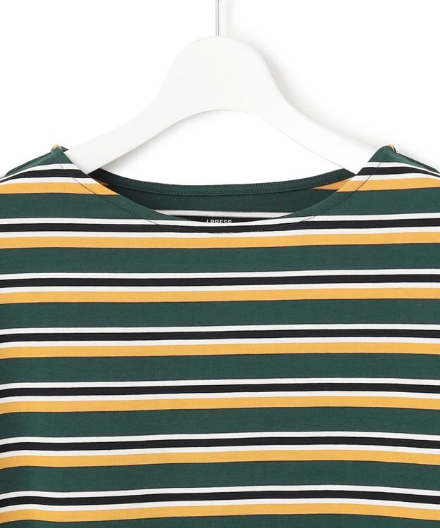 J.PRESS YORK STREET 【WOMEN】ロングスリーブ ボーダー バスクシャツ ダークグリーン系2