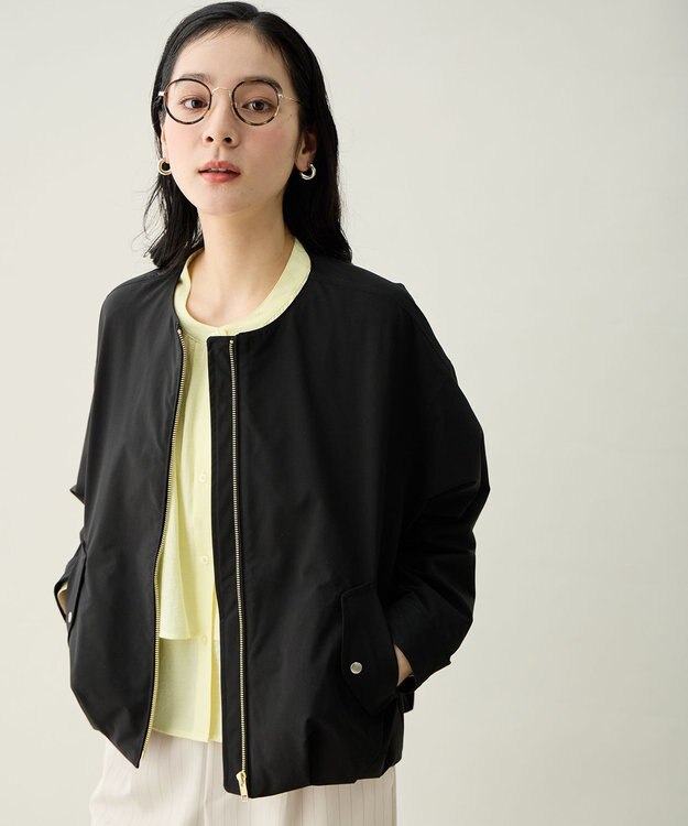 ANY 撥水バルーンブルゾン ブラック