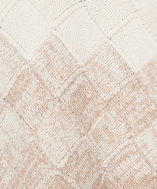 JOSEPH 【洗える】ウィーブニット　ラウンドネック Ivory/Blusher