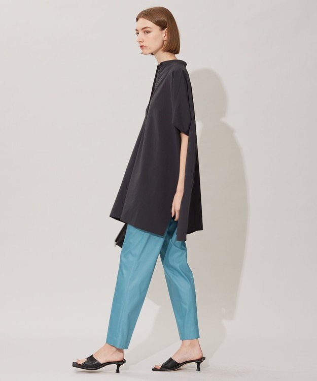 ICB 【接触冷感・洗える】エステルラミーチンツ テーパードパンツ セルリアン系