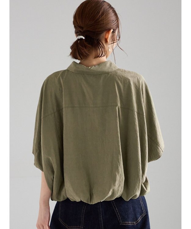 Te chichi ピーチショートシャツ カーキ