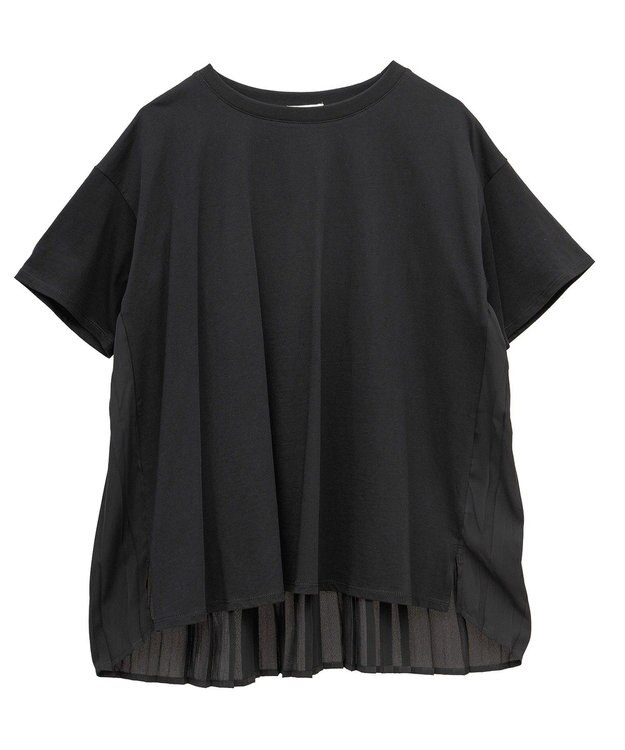 earth music&ecology バックプリーツドッキングチュニック Black