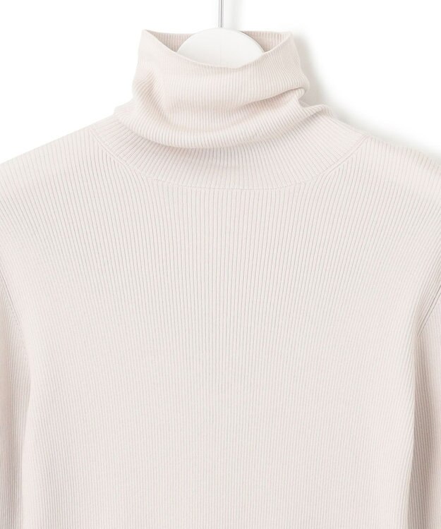 23区 S 【洗える】スムージーコットン シアーリブ ニット ベージュ系