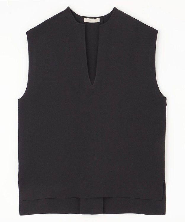 UNFILO フォルムニットジレ ブラック