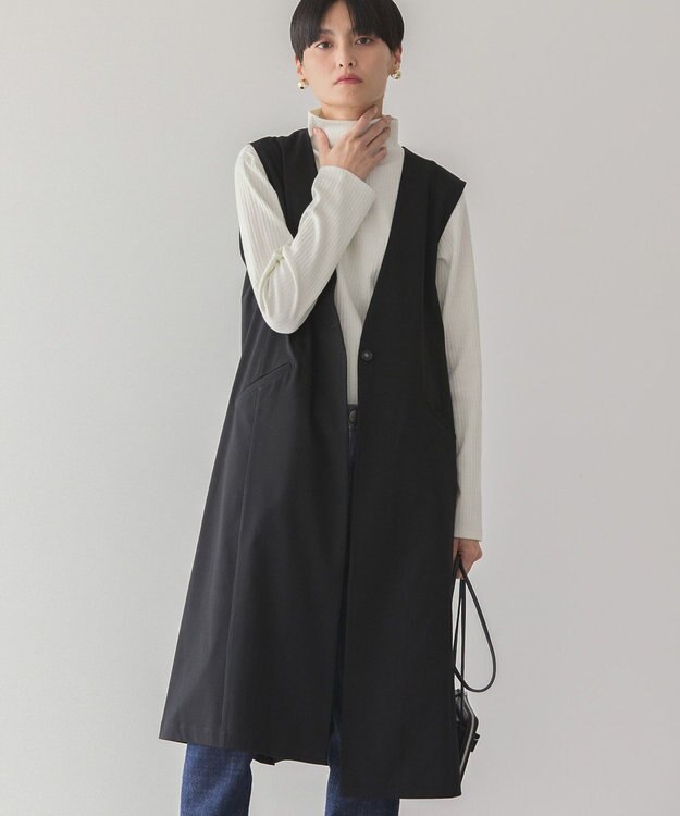 AMERICAN HOLIC Ｖネックロングジレ Black