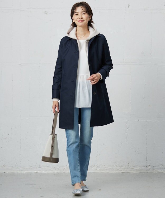 J.PRESS LADIES S ダンボールジャージー パーカー ライトベージュ系