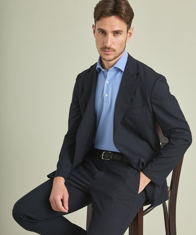 GOTAIRIKU 【AIRY MOVE / セットアップ対応】T/Ｗ Dot Air ジャケット ネイビー系