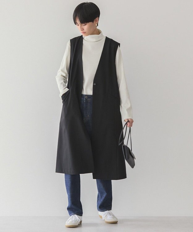 AMERICAN HOLIC Ｖネックロングジレ Black