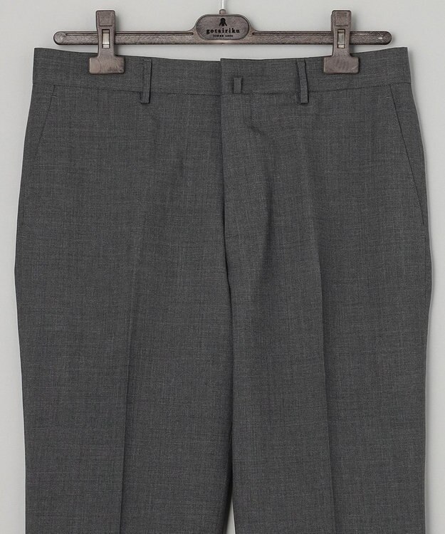 GOTAIRIKU 【AIRY MOVE / セットアップ対応】ウォッシャブルウールトロピカル セットアップパンツ ライトグレー系