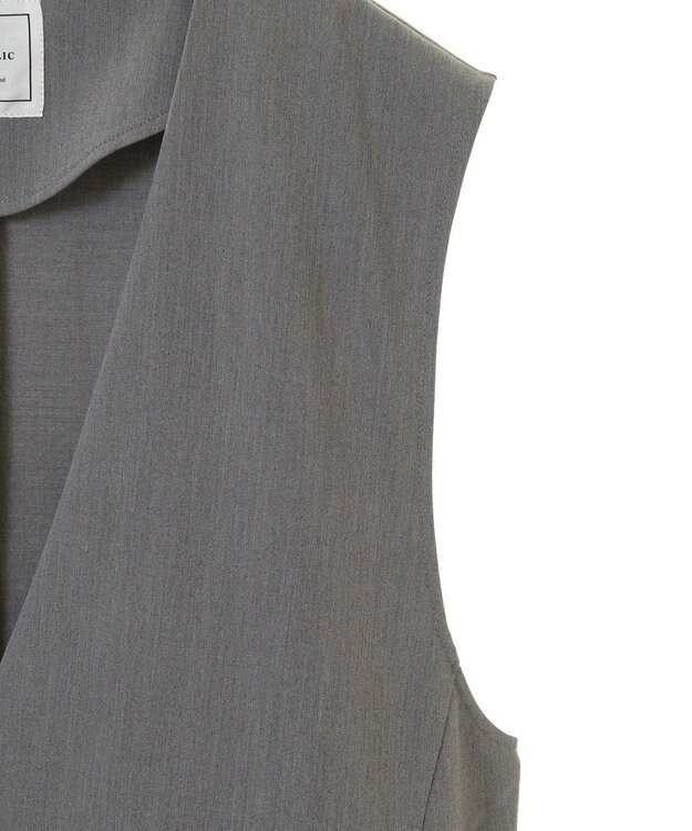 AMERICAN HOLIC Ｖネックロングジレ Gray Mixture