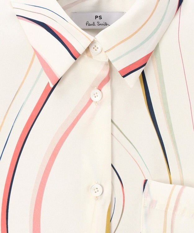 Paul Smith Summer Swirl 長袖シャツ オフホワイト