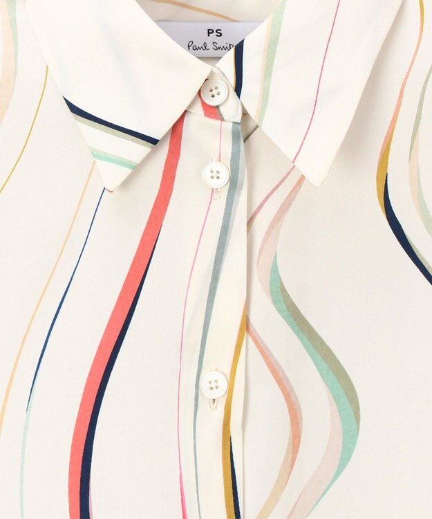 Paul Smith Summer Swirl 長袖シャツ オフホワイト