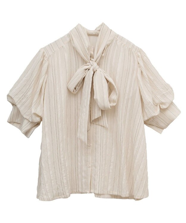 Green Parks ２ＷＡＹボウタイバルーンスリーブブラウス Off White