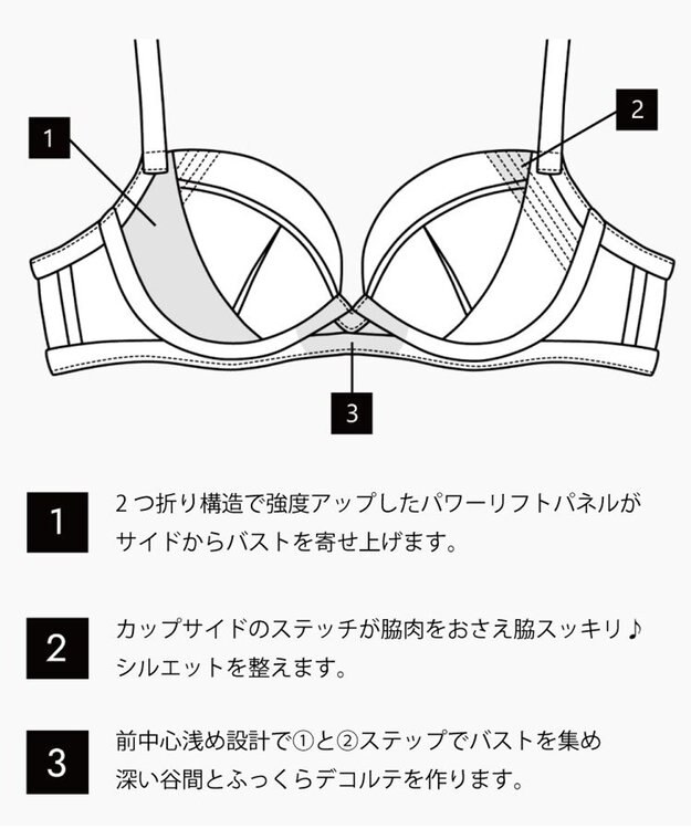 San-ai Resort（三愛水着楽園） 【エレガントコレクション2310】単品ブラHIカップ  【northerly】 ピンク