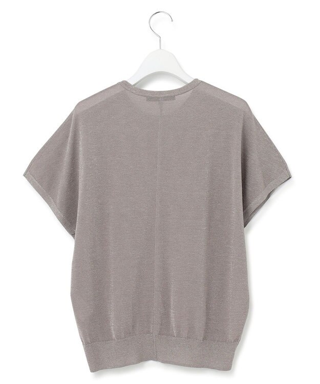 23区 L 【洗える】クリスピーシアールレックス フレンチスリーブ プルオーバー ライトグレー系