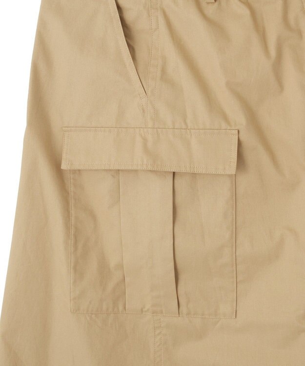 earth music&ecology ミリタリーリメイク風スカート Beige