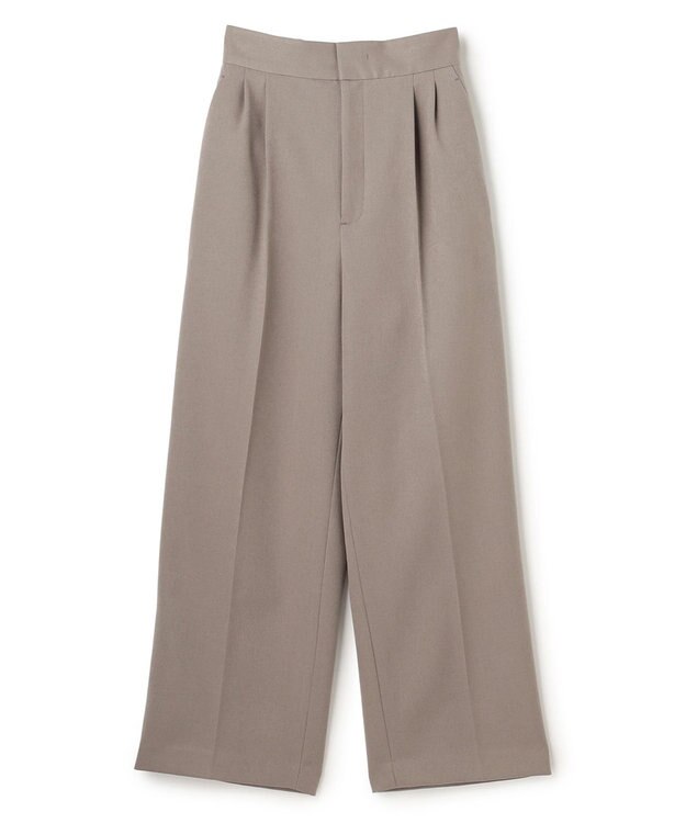 uncrave プルーフウールライクツイル ワイドパンツ グレージュ