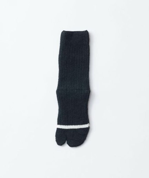 TRICOTE RIB LINE SOCKS／リブラインソックス 99BLACK